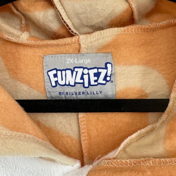 Silver Lilly Funziez Giraffe One Piece Button Up Costume Size 2XL Animals PJs - Picture 5 of 6